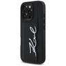 Etui Karl Lagerfeld HC Grained PU Cardslot Metal Signature do iPhone 16 Pro czarny na NearMe.pl