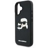 Etui Karl Lagerfeld HC 3D Rubber Double  Heads do iPhone 16 czarny na NearMe.pl