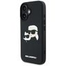 Etui Karl Lagerfeld HC 3D Rubber Double  Heads do iPhone 16 czarny na NearMe.pl
