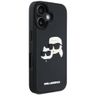 Etui Karl Lagerfeld HC 3D Rubber Double  Heads do iPhone 16 czarny na NearMe.pl