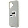 Etui Karl Lagerfeld HC 3D Rubber DoubleHeads do iPhone 16 beżowy na NearMe.pl