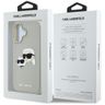 Etui Karl Lagerfeld HC 3D Rubber DoubleHeads do iPhone 16 beżowy na NearMe.pl