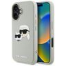 Etui Karl Lagerfeld HC 3D Rubber DoubleHeads do iPhone 16 beżowy na NearMe.pl