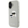 Etui Karl Lagerfeld HC 3D Rubber DoubleHeads do iPhone 16 beżowy na NearMe.pl