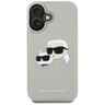 Etui Karl Lagerfeld HC 3D Rubber DoubleHeads do iPhone 16 beżowy na NearMe.pl