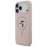 Etui Karl Lagerfeld Silicone             Karl&Choupette Ring MagSafe do iPhone 17 Pro Max różowy na NearMe.pl