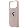 Etui Karl Lagerfeld Silicone             Karl&Choupette Ring MagSafe do iPhone 17 Pro Max różowy na NearMe.pl