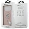 Etui Karl Lagerfeld Silicone             Karl&Choupette Ring MagSafe do iPhone 17 Pro Max różowy na NearMe.pl