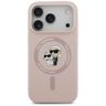 Etui Karl Lagerfeld Silicone             Karl&Choupette Ring MagSafe do iPhone 17 Pro różowy na NearMe.pl