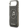 Etui Karl Lagerfeld IML Glitter Karl &   Choupette Heads Logo MagSafe do iPhone Air czarny na NearMe.pl