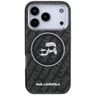 Etui Karl Lagerfeld IML Glitter Karl &   Choupette Heads Logo MagSafe do iPhone 17 Pro czarny na NearMe.pl