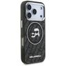 Etui Karl Lagerfeld IML Glitter Karl &   Choupette Heads Logo MagSafe do iPhone 17 Pro czarny na NearMe.pl