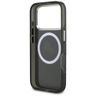 Etui Karl Lagerfeld IML Glitter Karl &   Choupette Heads Logo MagSafe do iPhone 17 Pro czarny na NearMe.pl