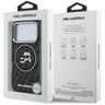 Etui Karl Lagerfeld IML Glitter Karl &   Choupette Heads Logo MagSafe do iPhone 17 Pro czarny na NearMe.pl