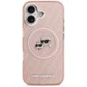 Etui Karl Lagerfeld IML Glitter Karl &   Choupette Heads Logo MagSafe do iPhone 17 różowy na NearMe.pl