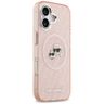 Etui Karl Lagerfeld IML Glitter Karl &   Choupette Heads Logo MagSafe do iPhone 17 różowy na NearMe.pl