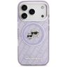 Etui Karl Lagerfeld IML Glitter Karl &   Choupette Heads Logo MagSafe do iPhone 17 Pro fioletowy na NearMe.pl