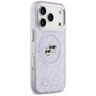 Etui Karl Lagerfeld IML Glitter Karl &   Choupette Heads Logo MagSafe do iPhone 17 Pro fioletowy na NearMe.pl