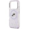 Etui Karl Lagerfeld IML Glitter Karl &   Choupette Heads Logo MagSafe do iPhone 17 Pro Max fioletowy na NearMe.pl