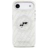 Etui Karl Lagerfeld IML Glitter Karl &   Choupette Heads Logo MagSafe do iPhone Air szary na NearMe.pl