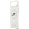 Etui Karl Lagerfeld IML Glitter Karl &   Choupette Heads Logo MagSafe do iPhone Air szary na NearMe.pl