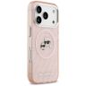 Etui Karl Lagerfeld IML Glitter Karl & Choupette Heads Logo MagSafe do iPhone 17 Pro różowy na NearMe.pl