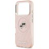 Etui Karl Lagerfeld IML Glitter Karl & Choupette Heads Logo MagSafe do iPhone 17 Pro różowy na NearMe.pl