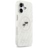 Etui Karl Lagerfeld IML Glitter Karl &   Choupette Heads Logo MagSafe do iPhone 17 szary na NearMe.pl