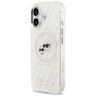 Etui Karl Lagerfeld IML Glitter Karl &   Choupette Heads Logo MagSafe do iPhone 17 szary na NearMe.pl
