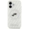 Etui Karl Lagerfeld IML Glitter Karl &   Choupette Heads Logo MagSafe do iPhone 17 szary na NearMe.pl