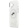 Etui Karl Lagerfeld IML Glitter Karl &   Choupette Heads Logo MagSafe do iPhone 17 szary na NearMe.pl