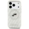 Etui Karl Lagerfeld IML Glitter Karl &   Choupette Heads Logo MagSafe do iPhone 17 Pro szary na NearMe.pl