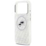 Etui Karl Lagerfeld IML Glitter Karl &   Choupette Heads Logo MagSafe do iPhone 17 Pro szary na NearMe.pl