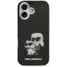 Etui Karl Lagerfeld IML Aquarelle Karl   & Choupette & Logo MagSafe do iPhone 17 czarny na NearMe.pl