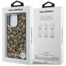 Etui Karl Lagerfeld IML Leopard Pattern  MagSafe do iPhone 16 Pro brązowy na NearMe.pl