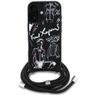 Etui Karl Lagerfeld Crossbody Grained    Pattern & Logo do iPhone 16 czarny na NearMe.pl