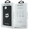Etui Karl Lagerfeld Monogram Choupette   Head Pin do iPhone 16e / 17e czarny na NearMe.pl