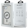 Etui Karl Lagerfeld IML Metal Karl &     Choupette Heads MagSafe do iPhone 16e / 17e czarny na NearMe.pl