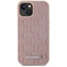 Etui Karl Lagerfeld Leather Monogram     Metal Logo MagSafe do iPhone 15 różowy na NearMe.pl