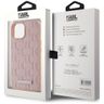 Etui Karl Lagerfeld Leather Monogram     Metal Logo MagSafe do iPhone 15 różowy na NearMe.pl