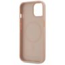 Etui Karl Lagerfeld Leather Monogram     Metal Logo MagSafe do iPhone 15 różowy na NearMe.pl