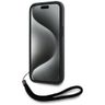 Etui Karl Lagerfeld Saffiano Athleisure  Stripes Cord do iPhone 15 czarno-czerwony na NearMe.pl