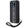 Etui Karl Lagerfeld Saffiano Athleisure  Stripes Cord do iPhone 15 Pro Max czarno-różowy na NearMe.pl