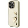 Etui Karl Lagerfeld Wrinkled Metal       Signature do iPhone 15 Pro Max złoty na NearMe.pl