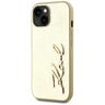 Etui Karl Lagerfeld Wrinkled Metal       Signature do iPhone 15 złoty na NearMe.pl