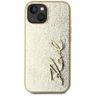 Etui Karl Lagerfeld Wrinkled Metal       Signature do iPhone 15 złoty na NearMe.pl