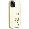 Etui Karl Lagerfeld Wrinkled Metal       Signature do iPhone 15 złoty na NearMe.pl