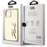 Etui Karl Lagerfeld Wrinkled Metal       Signature do iPhone 15 złoty na NearMe.pl
