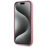 Etui Karl Lagerfeld Wrinkled Metal       Signature do iPhone 15 różowy na NearMe.pl