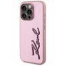 Etui Karl Lagerfeld Wrinkled Metal       Signature do iPhone 15 Pro Max różowy na NearMe.pl